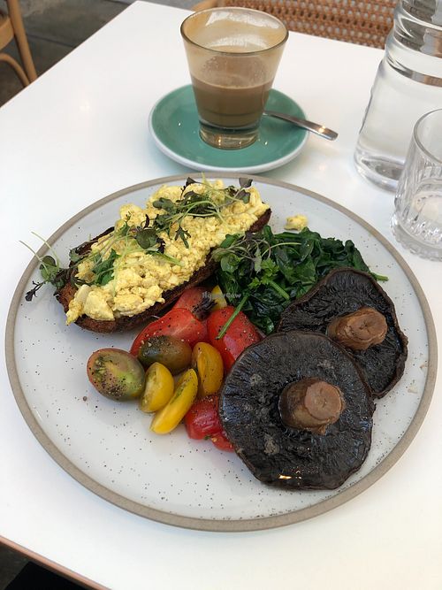 Scrambled tofu at Crack Kitchen in Adelaide