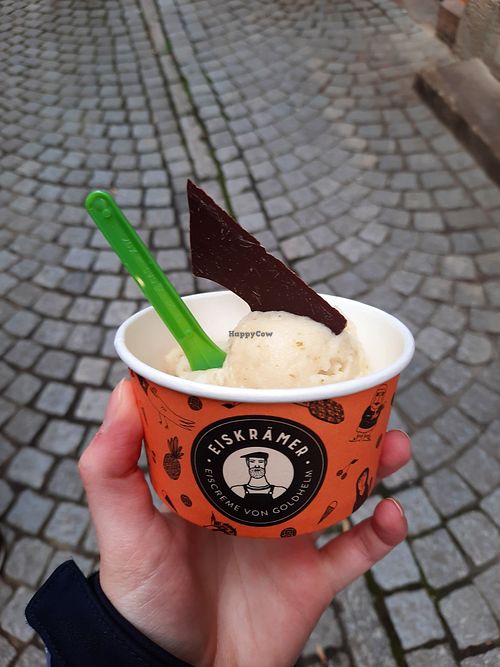Veganes Eis at Goldhelm in Erfurt