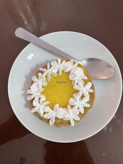 Lemon tart!  at Evy's World in Monteverde