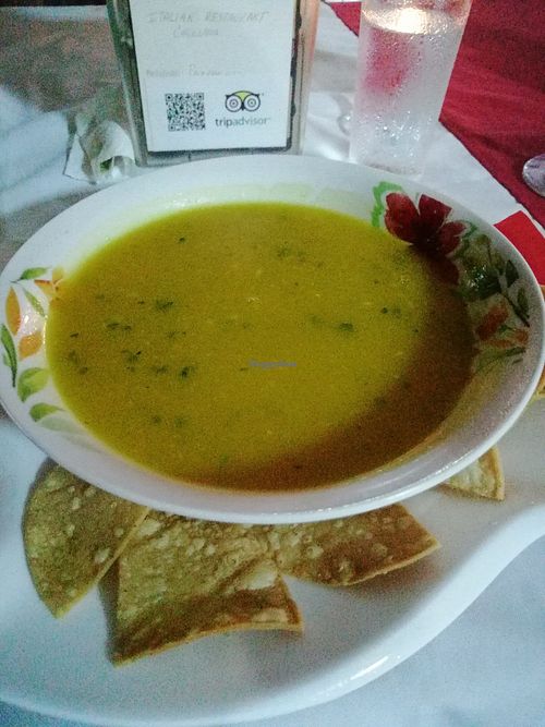 Kürbissuppe at Italian Carolina in Puerto Jimenez