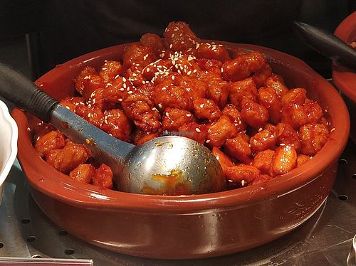 Sweet and Sour Soy Nuggets at Greendot 绿一点 - Jurong Point 1 in West Singapore