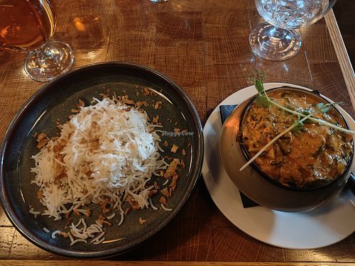 Vegan palak paneer. at Puben in Uppsala