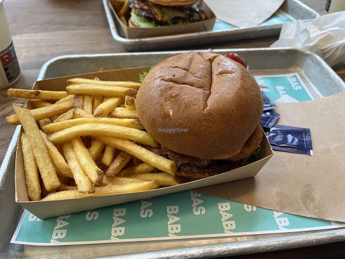 Truffle and Onion Burgerr which  at BABAS - Högdalen in Bandhagen