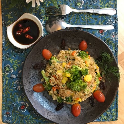 Fried rice  at Earth Cafe in Dong Hoi