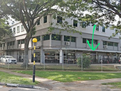 Stall is in building at Samara Vegetarian Cuisine in West Singapore