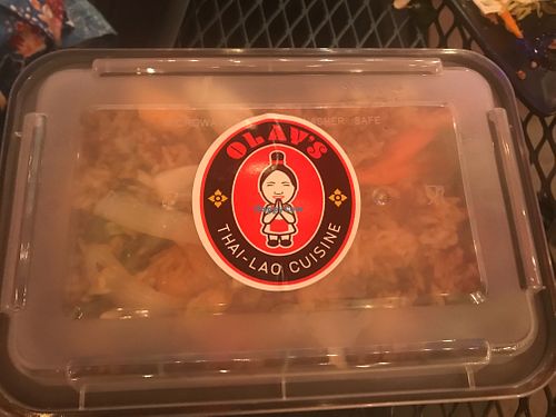 My food was so good I didn’t take a pic until I had packed up leftovers. at Olay's Thai Lao Cuisine in Honolulu