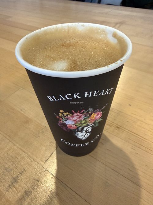 Latte with oatmilk  at Black Heart Coffee Co in Van Nuys
