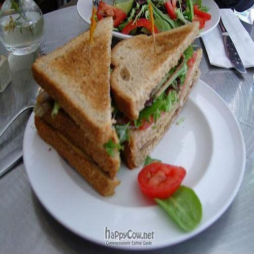 vegan turkey club at TeaNY in New York City