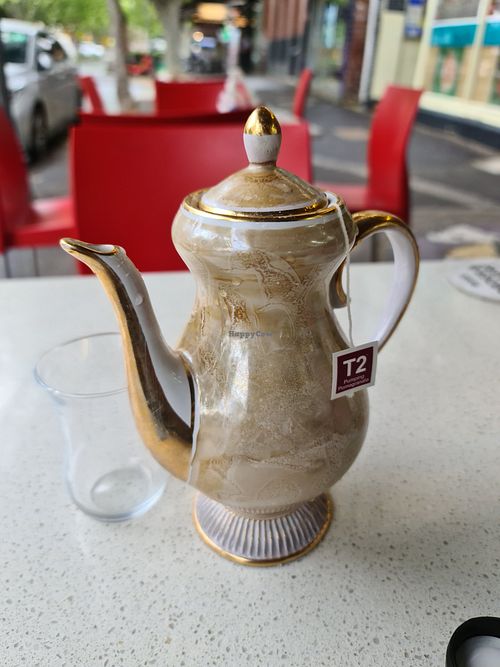 Pomegranate tea at Kazbah in Kensington