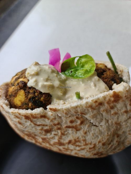 Falafel pita at Kazbah in Kensington