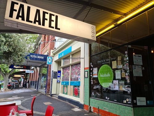 From the outside at Kazbah in Kensington