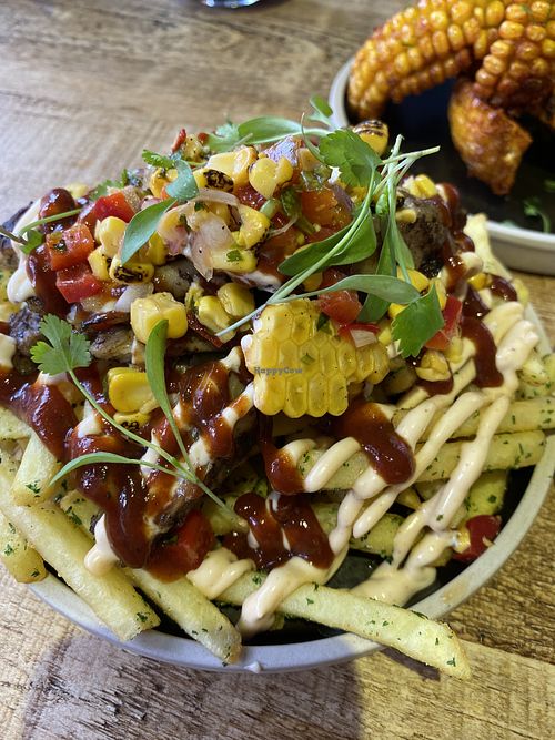 Jerk Loaded Fries  at 13th Element in Nottingham