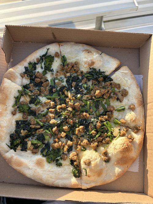 Delicious vegan pie   at Bramalo Pizzeria & Restaurant in Bellmore
