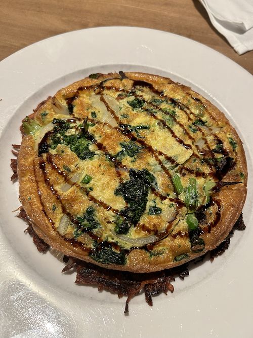 Vegan frittata   at Bramalo Pizzeria & Restaurant in Bellmore