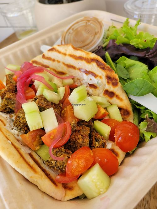 Falafel at Cafe Metropole in Santa Catalina Island