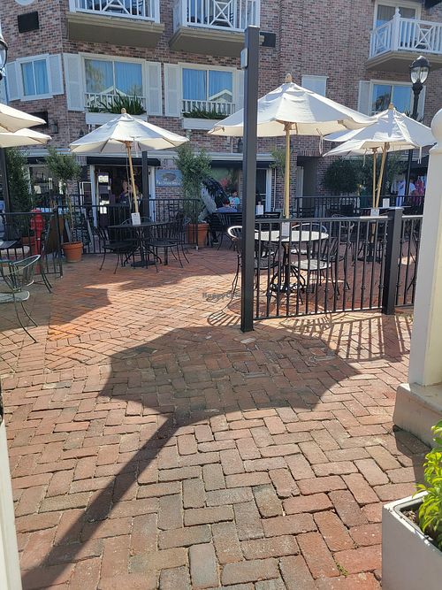 Outside patio at Cafe Metropole in Santa Catalina Island