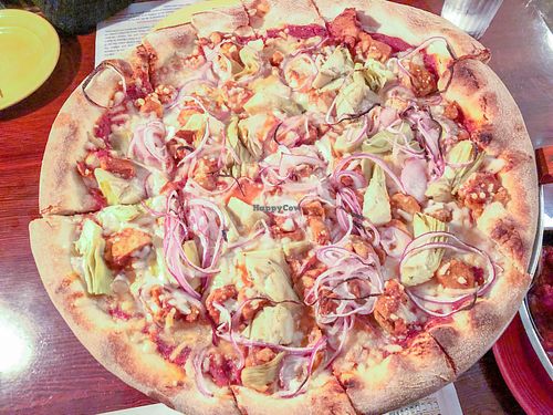 Bbq Southwestern Pizza W/ Artichokes at The Original Pizza Cookery in Thousand Oaks