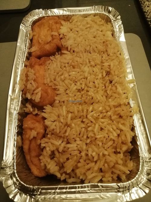 Tofu rice at Ki Ki Chinese Takeaway in Bentley