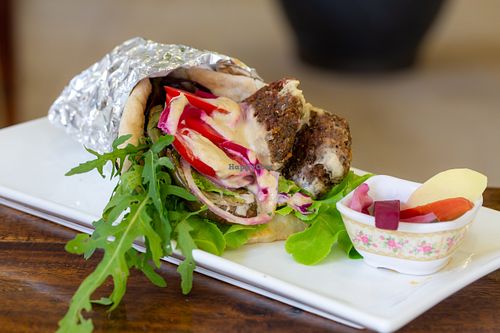 Pita falafel at Nang Sabai Cafe Artisan Bakery in Koh Samui