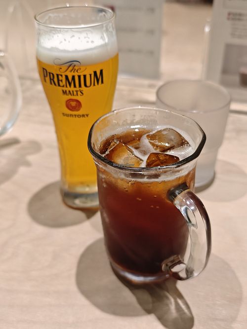 Beer + craft cola soda at Vegan Bistro Jangara in Tokyo