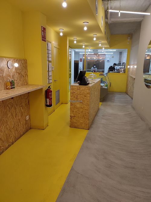 Inside at Good Shit, Vegan Kebabs in Barcelona