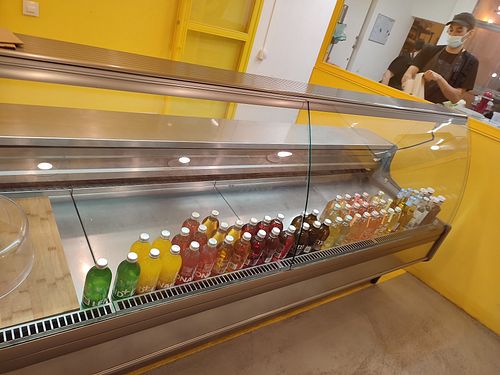 Drinks at Good Shit, Vegan Kebabs in Barcelona