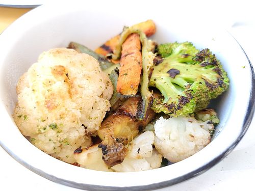 Starter side of grilled veggies at Santa Sal in Sayulita