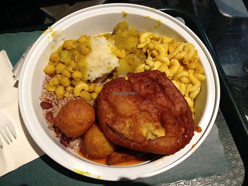buffet plate at Uptown Veg in New York City
