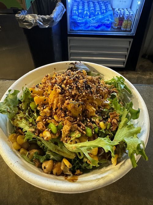 Peas - the vegan stuffed avocado bowl   at Stuffed Avocado Shop - Old San Juan in San Juan