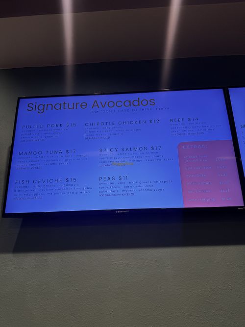Menú   at Stuffed Avocado Shop - Old San Juan in San Juan