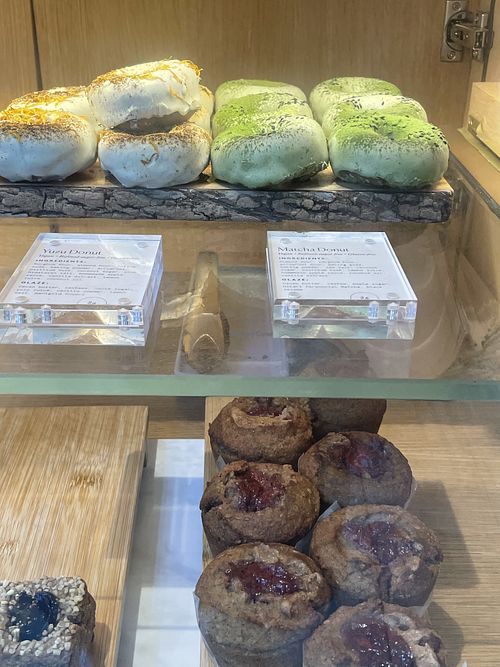 Some of their vegan treats  at Matchaful in New York City