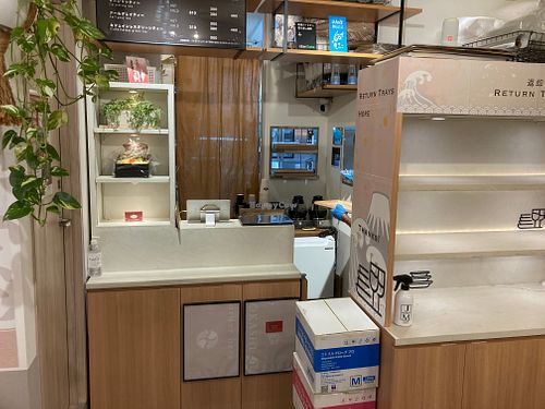 Order is delivered here at Tenzo in Tokyo