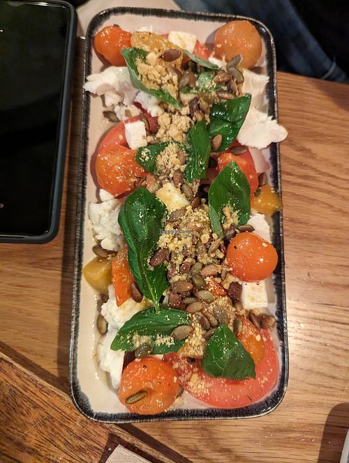 Stone fruit Caprese salad at Nolita in Wellington