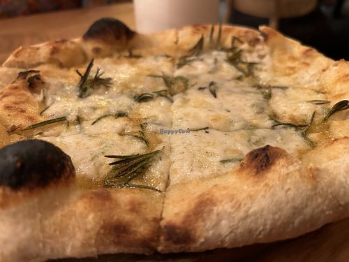 Garlic bread with cashew Parmesan   at Nolita in Wellington