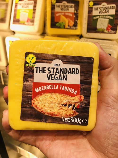 Vegan mozzarella  at Orfa The Standard Vegan in Istanbul