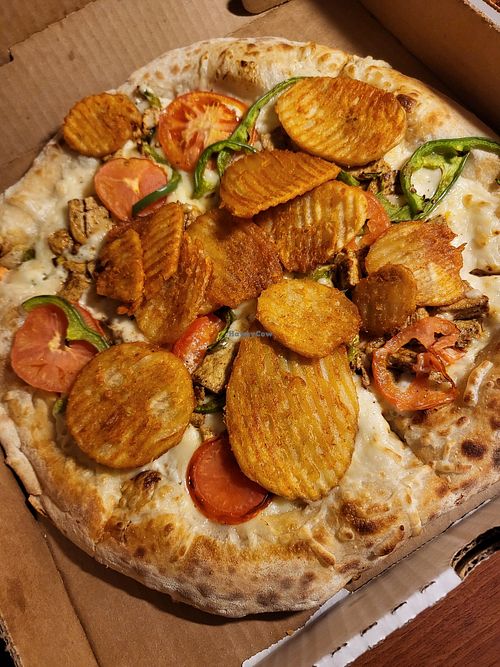 Vegan Chicken Ranchero at Ephesus Pizza in Pittsburgh