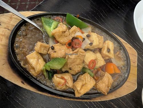 Tofu in black bean sauce at Chung Ying in Birmingham