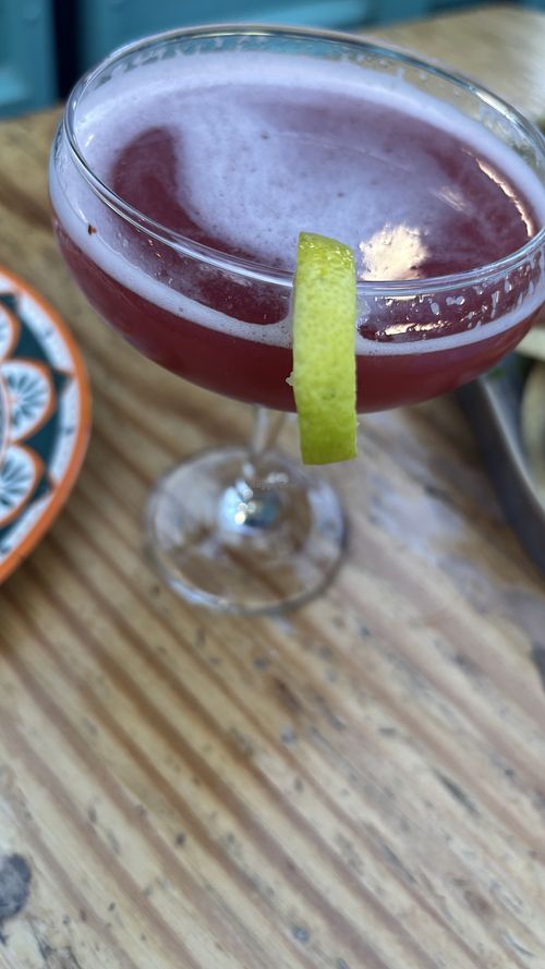 Remarkable strawberry mocktaill  at Margo's in Queenstown