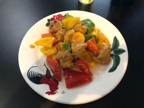 Orange chick’n at Chao 炒炒蔬食熱炒 in Taipei