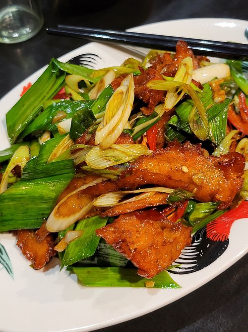 Faux meat dish at Chao 炒炒蔬食熱炒 in Taipei