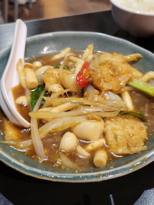 Mushroom dish at Chao 炒炒蔬食熱炒 in Taipei