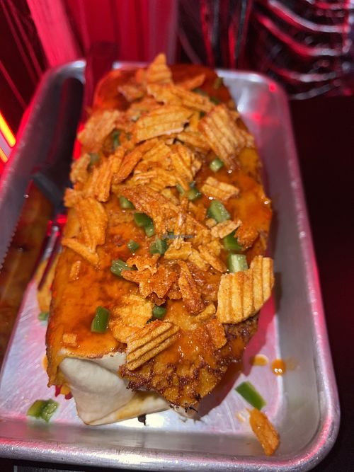 The Ripley: a December burrito special featuring Red Hot Riplets!  #Veganuary at Terror Tacos in St Louis