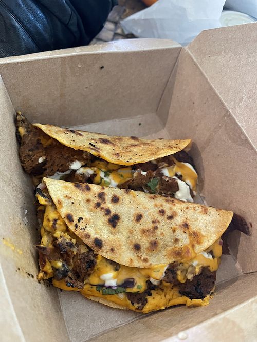 Quesabirria tacos  at Terror Tacos in St Louis