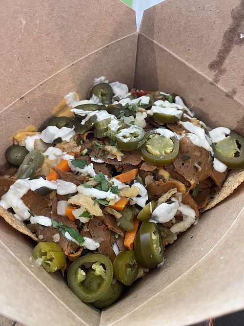 Seitanic Mob nachos (November nacho special)  at Terror Tacos in St Louis