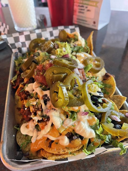 Half order nachos - delicious !  at Terror Tacos in St Louis