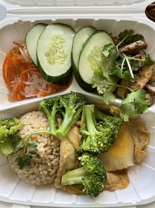 “Egg” combo at Loving Hut - King St in Honolulu