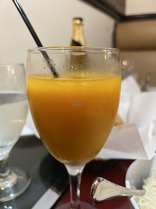 Mango martini is delicious   at Kasturi Indian Cuisine in Winston-salem