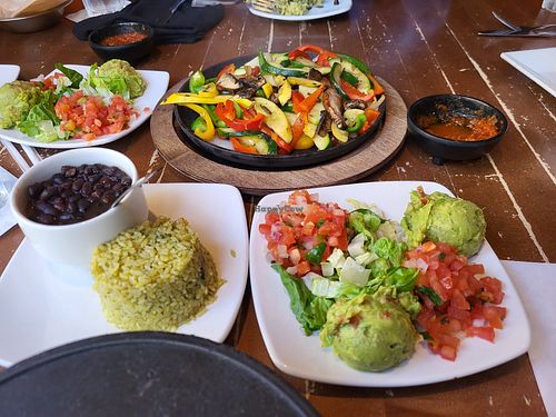 Vegetable fajitas for 2 at Iron Cactus in San Antonio