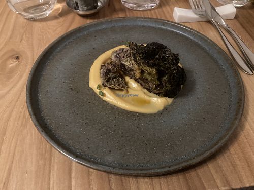 Charred green cabbage  at Kasvio in Utrecht