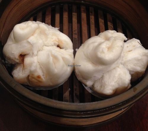 cha shao bao :) at Vegetarian Dim Sum House in New York City